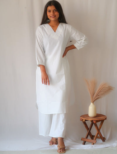 Classic White Suit Set - Aaram