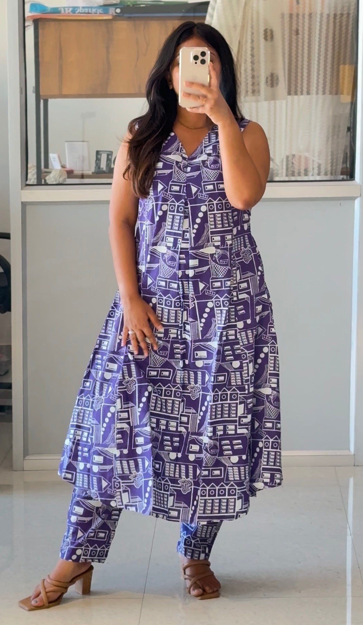 Retro Purple Comforter Suit Set